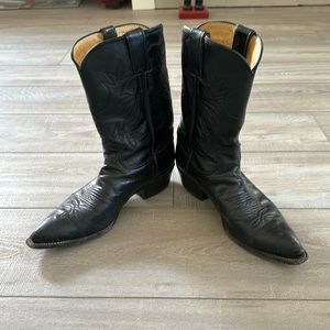 Ladies Justin Leather Cowboy Boots